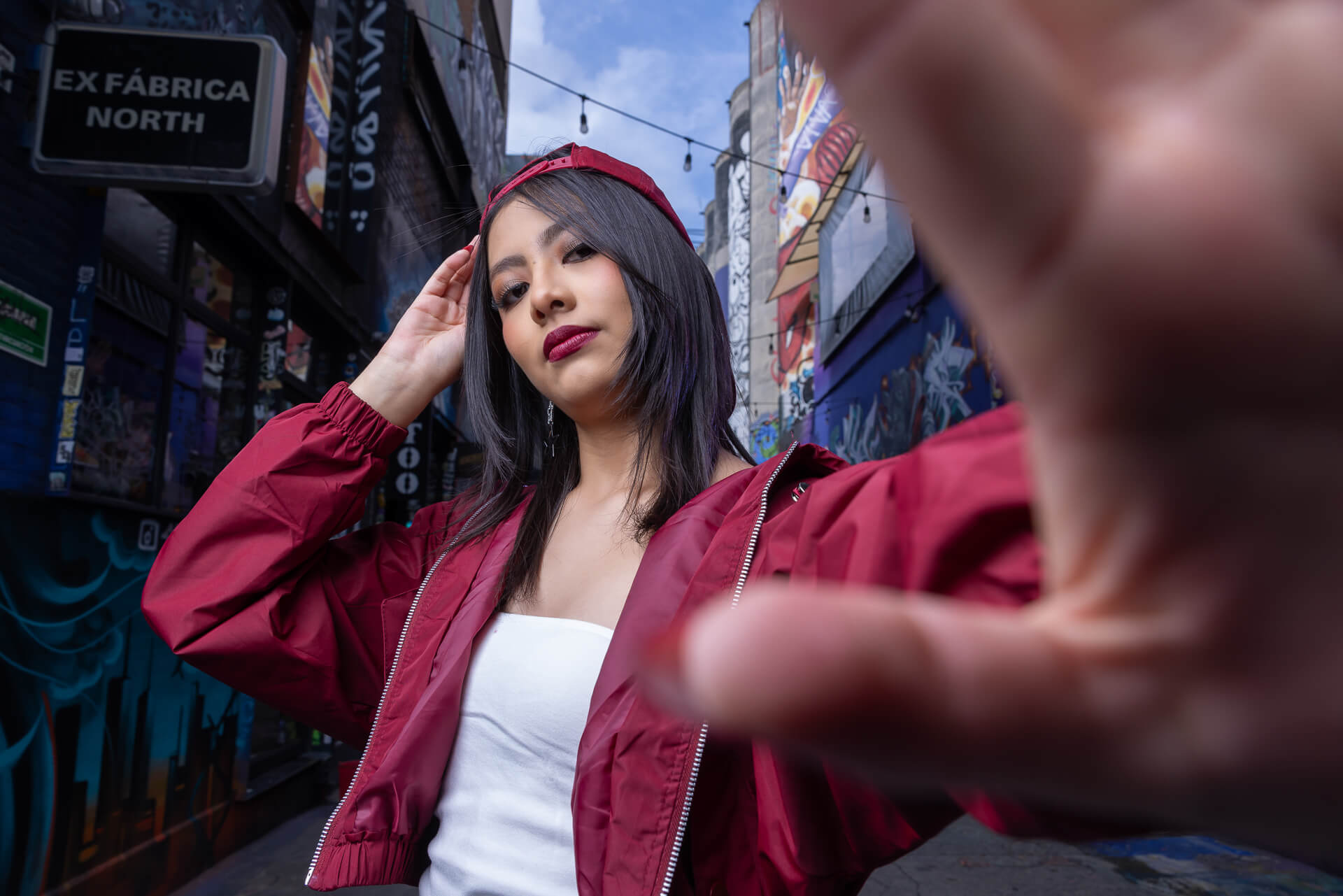 sesión previa de 15 años urbana rockera en ex fábrica