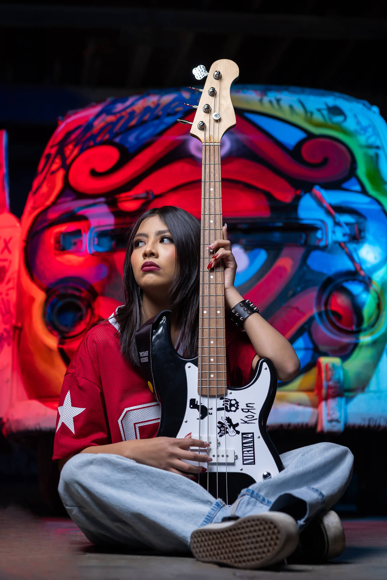 sesión previa de 15 años urbana rockera en ex fábrica