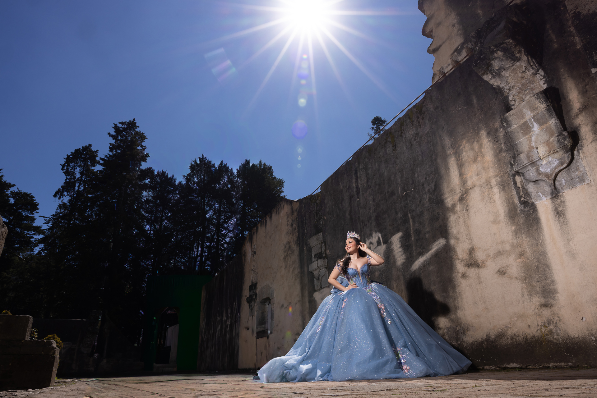 Sesión de fotos de XV años en el Desierto de los Leones