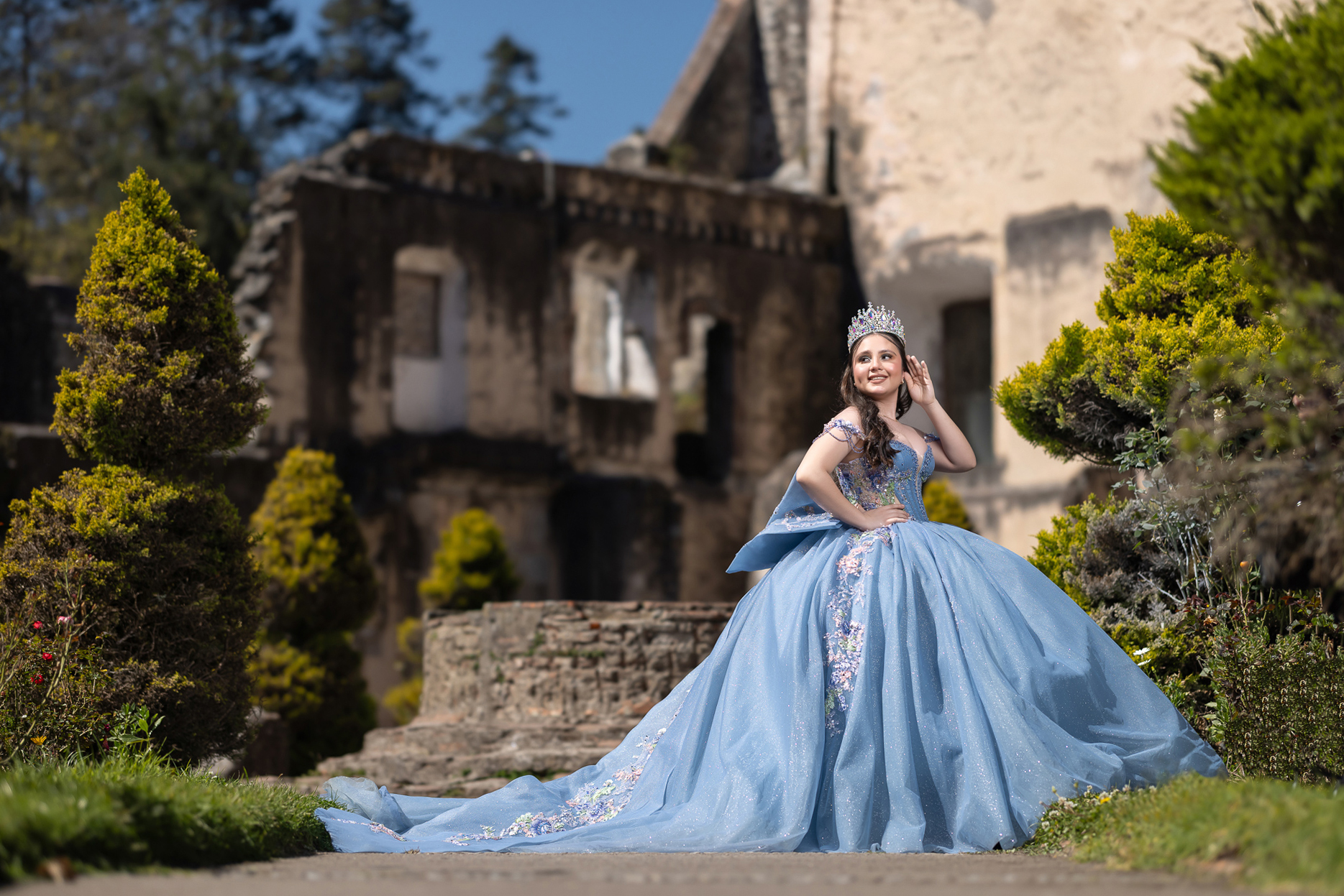 Sesión de fotos de XV años en el Desierto de los Leones