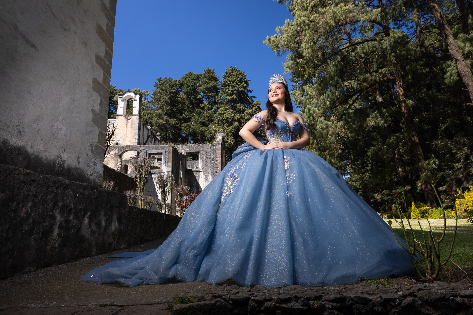 Sesión de fotos de XV años en el Desierto de los Leones