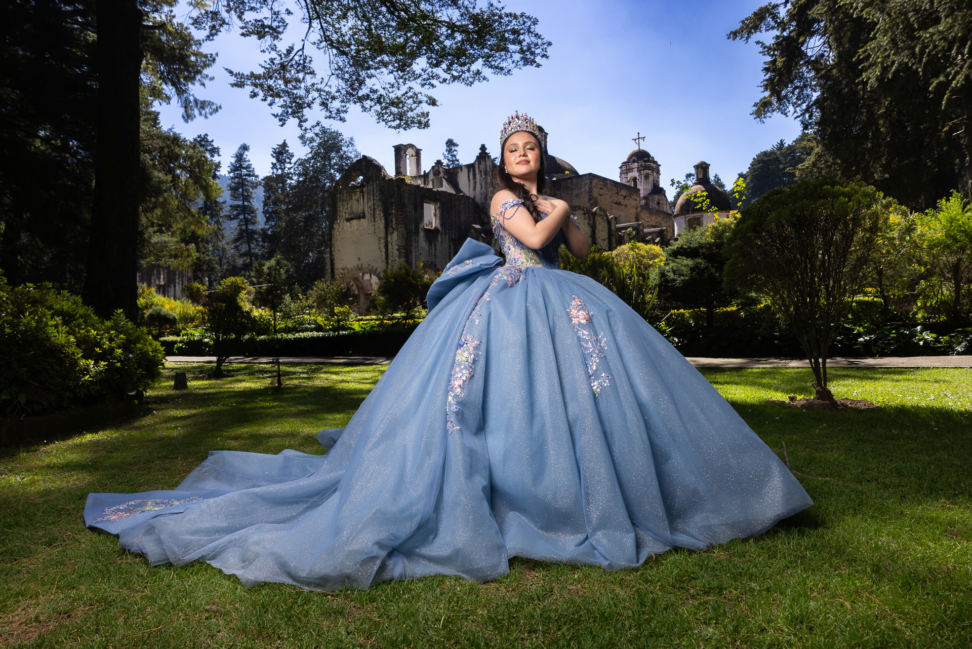 Sesión de fotos de XV años en el Desierto de los Leones
