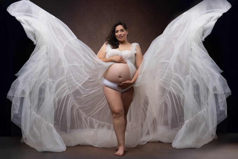 Sesión de embarazo en estudio